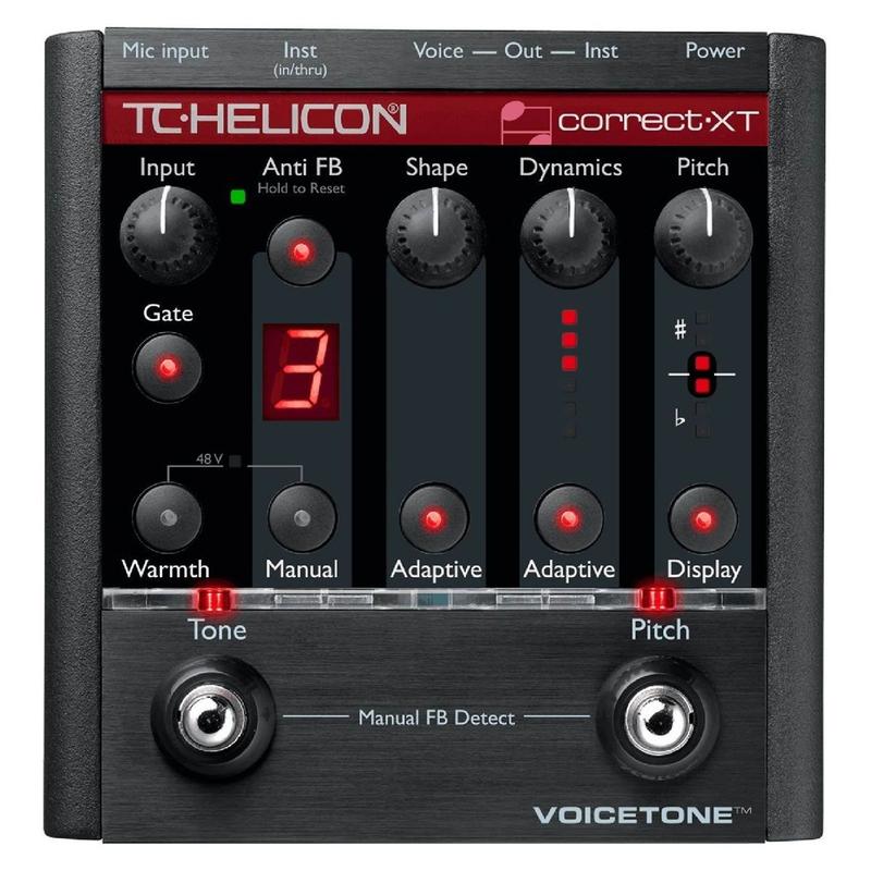 TC HELICON Voicetone エフェクター Corretor auto-cromático de Voz Voicetone TC Helicon Correct XT